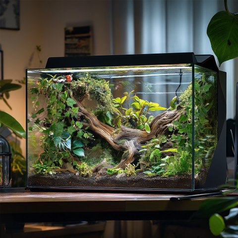 Terrario - Sztuczna Roślina do Terrarium - Bluszcz Zwisający 75 cm