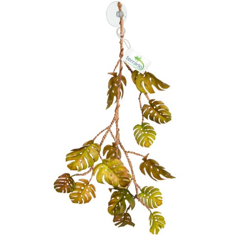 Terrario - Sztuczna Roślina do Terrarium - Wisząca Monstera 70 cm
