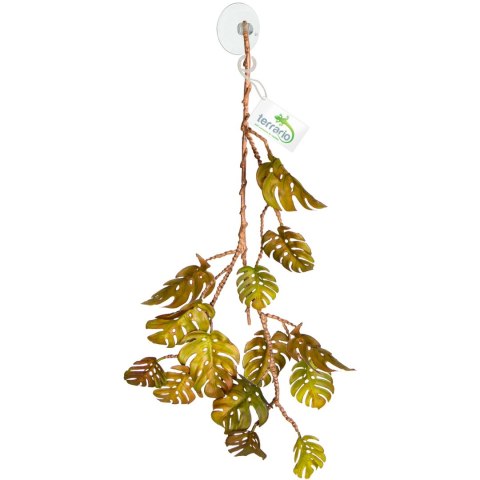 Terrario - Sztuczna Roślina do Terrarium - Wisząca Monstera 70 cm