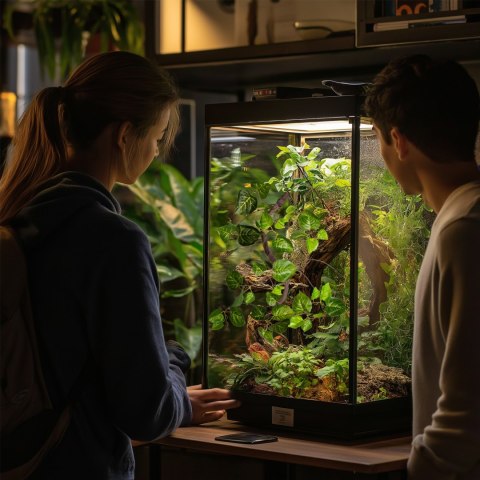 Terrario - Sztuczna Roślina do Terrarium - Wiszący Bluszcz 80 cm