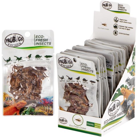 ProBugs Eco-Fresh Cricket 15 x 6g - świeże świerszcze 15 saszetek