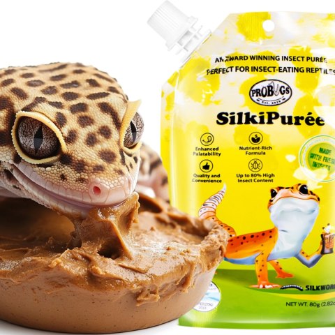 ProBugs SilkiPuree 80g - kompletna dieta pokarm i witaminy w żelu dla gadów