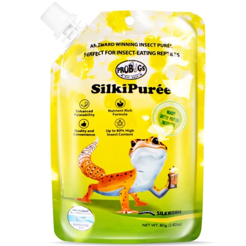 ProBugs SilkiPuree 80g - kompletna dieta pokarm i witaminy w żelu dla gadów