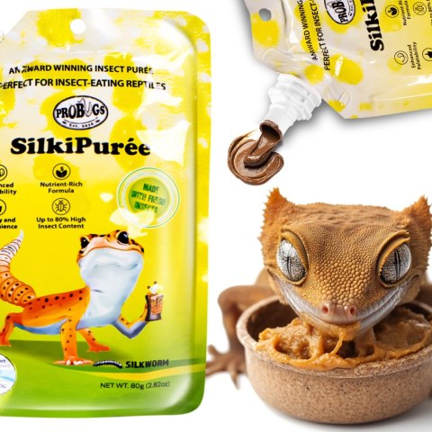 ProBugs SilkiPuree 80g - kompletna dieta pokarm i witaminy w żelu dla gadów
