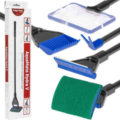 Kruger Meier AquaMate Hydra V - skrobak i czyści do akwarium 5 w 1