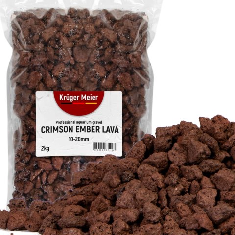 Kruger Meier Crimson Ember Lava 10-20 mm - Lawowe podłoże strukturalne 2 kg Kruger Meier Crimson Ember Lava 10-20 mm - Lawowe podłoże strukturalne 2 kg
