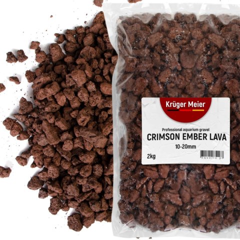 Kruger Meier Crimson Ember Lava 10-20 mm - Lawowe podłoże strukturalne 2 kg Kruger Meier Crimson Ember Lava 10-20 mm - Lawowe podłoże strukturalne 2 kg