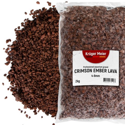 Kruger Meier Crimson Ember Lava 4-8 mm - Lawowe podłoże filtracyjne 2 kg Kruger Meier Crimson Ember Lava 4-8 mm - Lawowe podłoże filtracyjne 2 kg