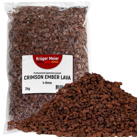 Kruger Meier Crimson Ember Lava 4-8 mm - Lawowe podłoże filtracyjne 2 kg Kruger Meier Crimson Ember Lava 4-8 mm - Lawowe podłoże filtracyjne 2 kg