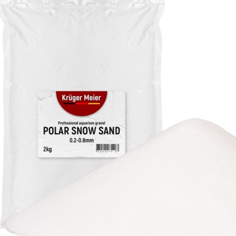 Kruger Meier Polar Snow Sand 0,2-0,8 mm - Piasek do akwarium Kruger Meier Polar Snow Sand 0,2-0,8 mm - Piasek do akwarium