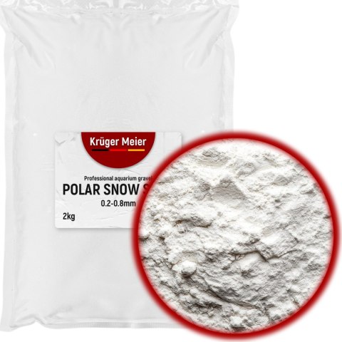 Kruger Meier Polar Snow Sand 0,2-0,8 mm - Piasek do akwarium Kruger Meier Polar Snow Sand 0,2-0,8 mm - Piasek do akwarium