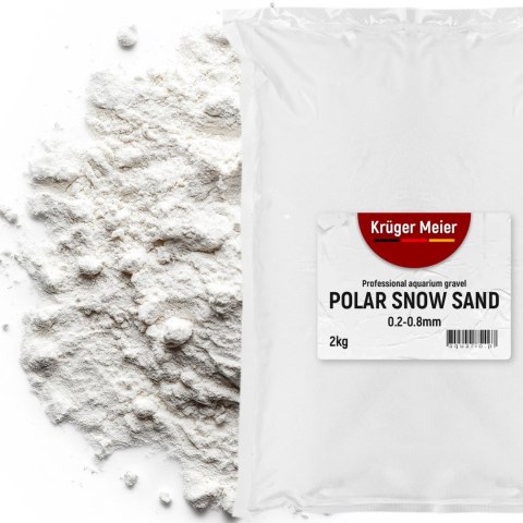 Kruger Meier Polar Snow Sand 0,2-0,8 mm - Piasek do akwarium Kruger Meier Polar Snow Sand 0,2-0,8 mm - Piasek do akwarium