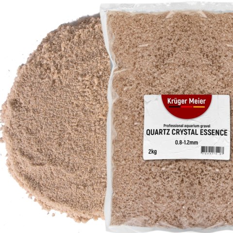 Kruger Meier Quartz Crystal Essence 0,8-1,2 mm - Piasek akwarystyczny 2 kg Kruger Meier Quartz Crystal Essence 0,8-1,2 mm - Piasek akwarystyczny 2 kg