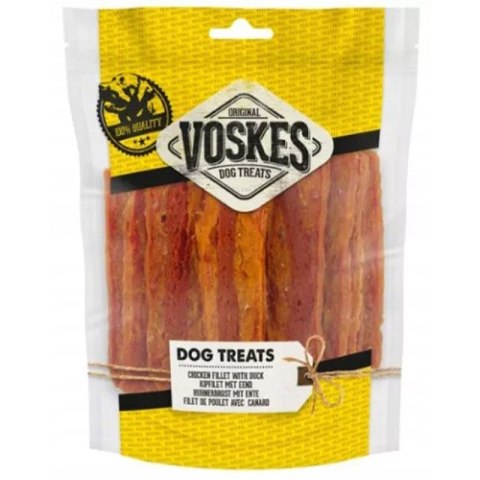 Voskes Chicken Fillet Strips With Lamb - suszone mięso dla psa z kurczak z jagnięciną 400g Voskes Chicken Fillet Strips With Lamb - suszone mięso dla psa z kurczak z jagnięciną 400g