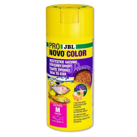 JBL Pronovo Color Grano M 250ml - pokarm w granulacie wzmacniający kolory ryb JBL Pronovo Color Grano M 250ml - pokarm w granulacie wzmacniający kolory ryb