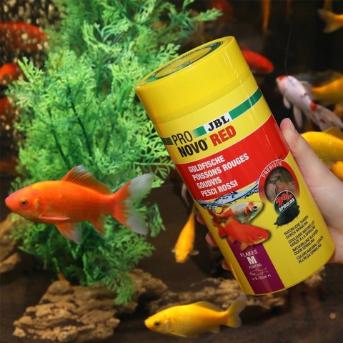 JBL Pronovo Red Flakes M 100ml - pokarm w płatkach dla złotej rybki JBL Pronovo Red Flakes M 100ml - pokarm w płatkach dla złotej rybki