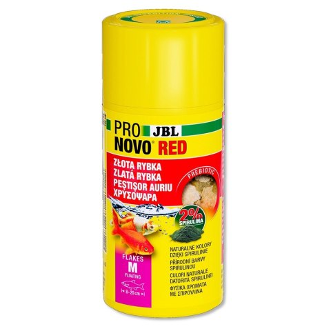 JBL Pronovo Red Flakes M 250ml - pokarm w płatkach dla złotej rybki JBL Pronovo Red Flakes M 250ml - pokarm w płatkach dla złotej rybki