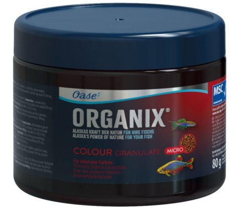 Oase Organix Colour Micro 150ml - pokarm mikro granulki dla ryb wybarwiający Oase Organix Colour Micro 150ml - pokarm mikro granulki dla ryb wybarwiający