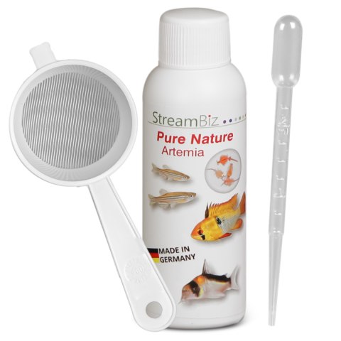 StreamBiz Pure Nature Artemia 100ml - pokarm dla tropikalnych ryb akwariowych StreamBiz Pure Nature Artemia 100ml - pokarm dla tropikalnych ryb akwariowych