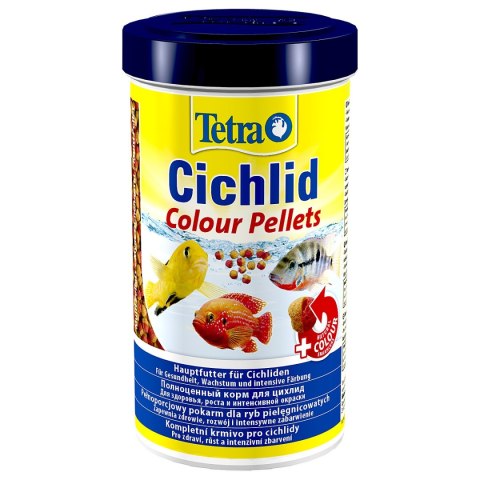 Tetra Cichlid Colour Pellets 500ml - pokarm poprawiający wybarwienie ryb Tetra Cichlid Colour Pellets 500ml - pokarm poprawiający wybarwienie ryb