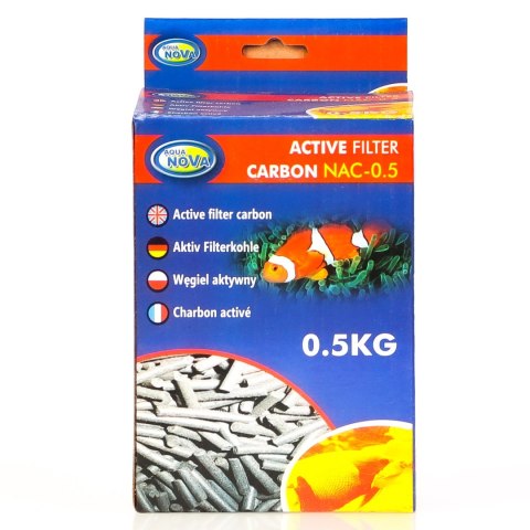 Aqua Nova Active Carbon NAC-0.5 - węgiel aktywny 0,5kg Aqua Nova Active Carbon NAC-0.5 - węgiel aktywny 0,5kg