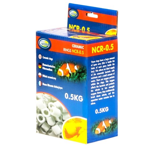 Aqua Nova Ceramic Rings NCR-0.5 - wkład ceramiczny 0,5kg Aqua Nova Ceramic Rings NCR-0.5 - wkład ceramiczny 0,5kg