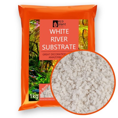 Eco Plant White River 1kg - żwirek biały naturalny 2-8mm Eco Plant White River 1kg - żwirek biały naturalny 2-8mm