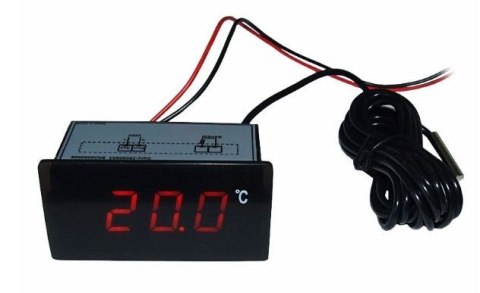Ringder PT-6 Termometr cyfrowy czerwony 12V Ringder PT-6 Termometr cyfrowy czerwony 12V